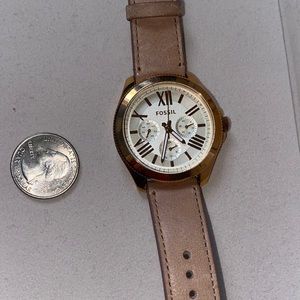 Fossil gold watch